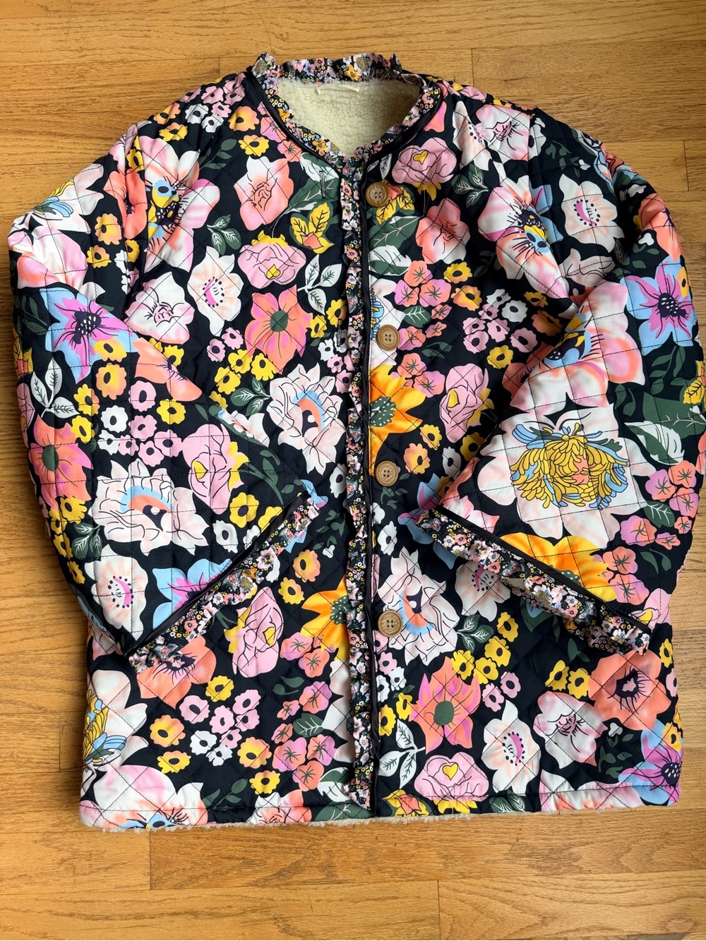 Unique Floral Quilted Jacket